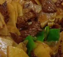 Beef Pepper and Potato Slices