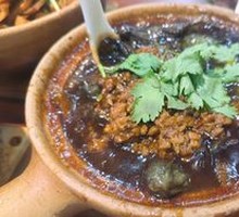砂锅肉烧茄子