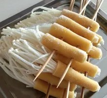 Tofu Skin with Enoki Mushrooms