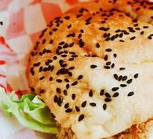 Spicy Chicken Leg Chinese Burger
