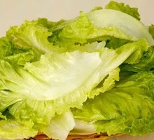 Blanched lettuce