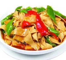 Bell Pepper and Tofu Skin Stir-Fry