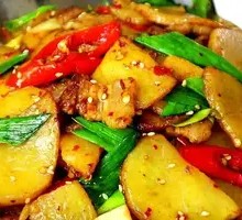 Spicy Potatoes in Dry Pot