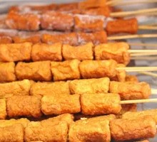 Fried Vegetarian Skewers
