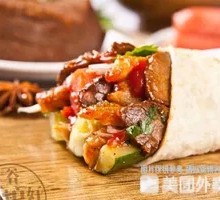 牛肉鸡柳千张卷饼