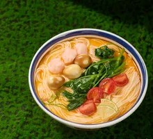 Tom Yum Shrimp Dumpling Noodles