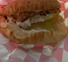 Spicy Chicken Leg Chinese Burger