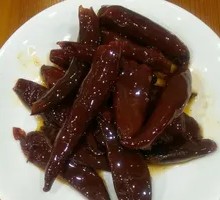 板面汤里的小辣椒