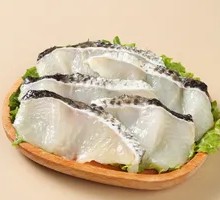Black fish slices