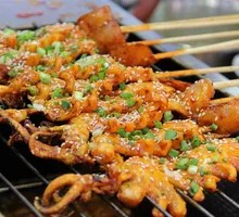 Grilled Squid Skewers