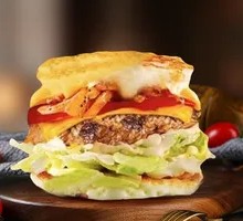 低卡减脂双蛋牛肉芝士堡