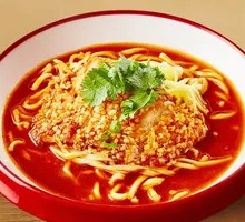Tomato Chicken Cutlet Noodles