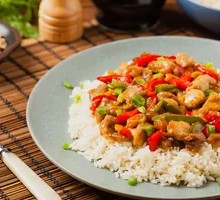 Kung Pao Chicken Rice