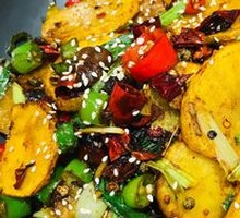 Spicy Potatoes in Dry Pot