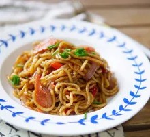 Ham and Egg Fried Noodles