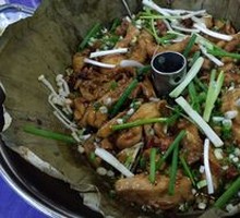 汽锅荷叶蒸滑鸡