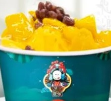 Mango Red Bean Ice