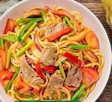 火爆牛肉炒拉条