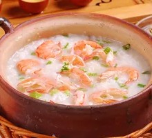 砂锅鲜虾粥
