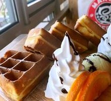 水果冰淇淋华夫