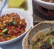 烧辣椒茄子擂皮蛋
