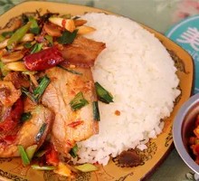 Spicy Pork Fried Rice Bowl