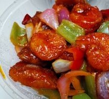 虾仁爆带鱼
