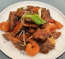 虾仁爆带鱼
