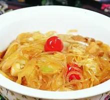 白菜豆腐炖粉条