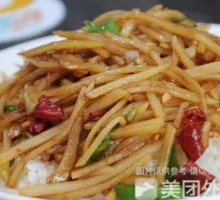 肉炒土豆丝盖饭