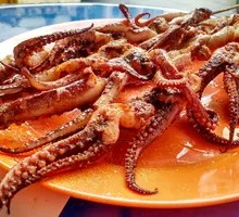 Squid Tentacle Skewers
