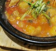 Potato and Intestine Stir-fry