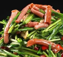 Stir-fried Leek with Sea Cucumber