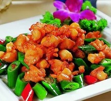 Spicy Chicken Cubes over Rice