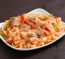 Beef Stir-Fried Knife-Cut Noodles