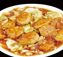 鲅鱼丸子洋白菜