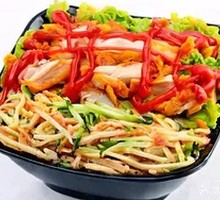 Tomato Crispy Chicken Rice Bowl