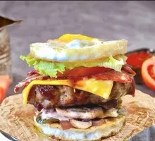 Double Egg Beef Burger