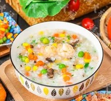 Shrimp and Colorful Porridge