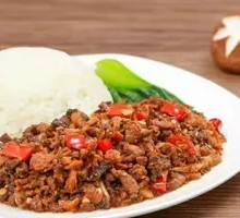 肉沫外婆菜盖浇饭