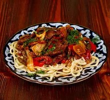 红烧羊肉盖浇面