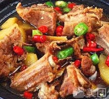 Braised Pork Ribs with Rice