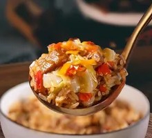 Spicy Doubanjiang Beef Oil Rice