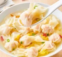 金汤黄花鱼馄饨