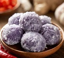 Purple Sweet Potato Rice Balls