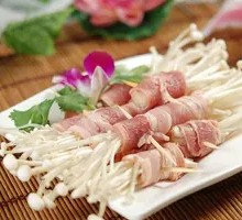 Aluminum-Wrapped Enoki Mushrooms