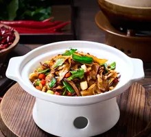 Stewed Triple Mushroom in Clay Pot