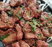 Grilled Beef on Iron Plate
