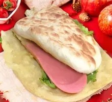 大饼夹火腿