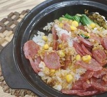 Cantonese Charcuterie Rice in a Pot